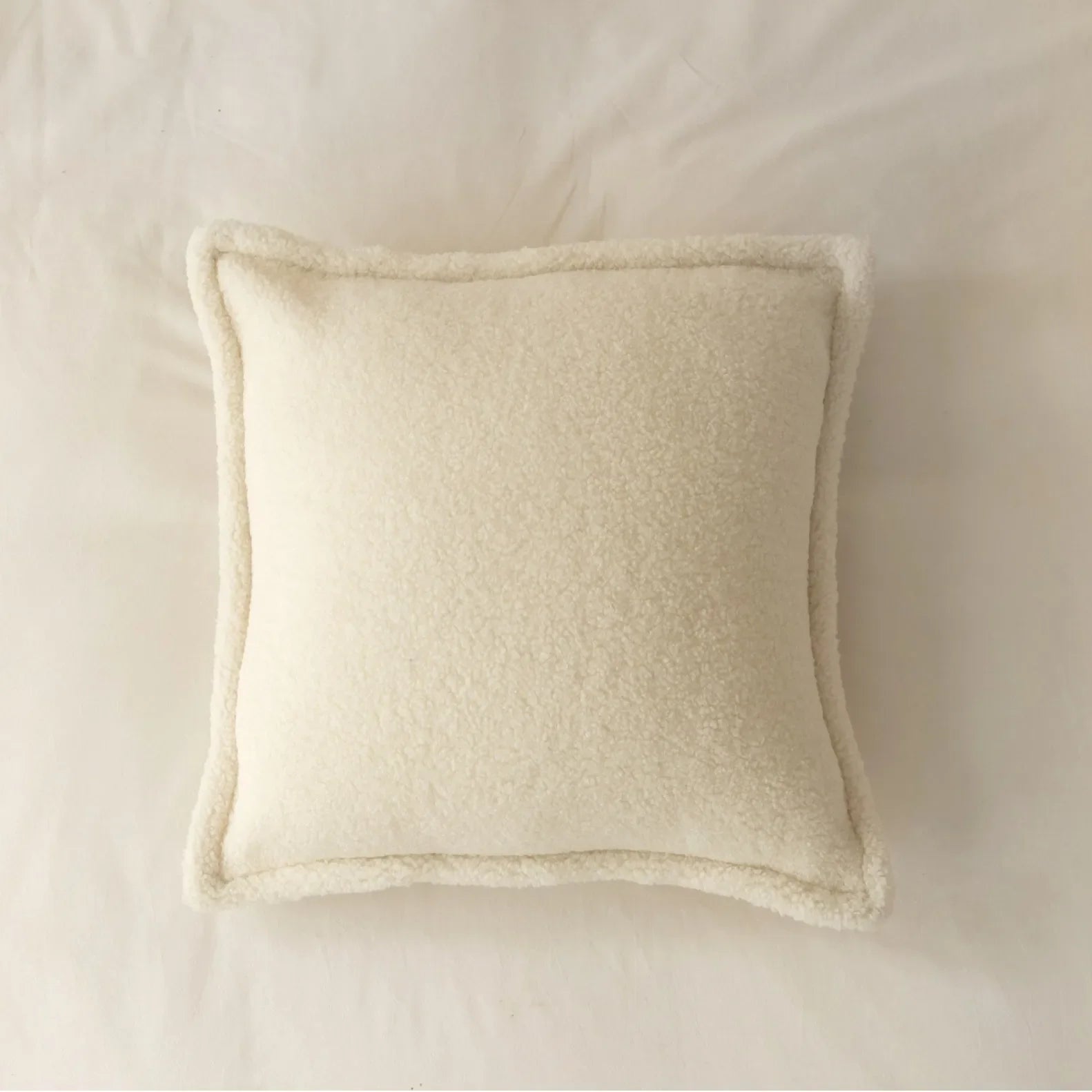 Coussins velours luxe - blanc