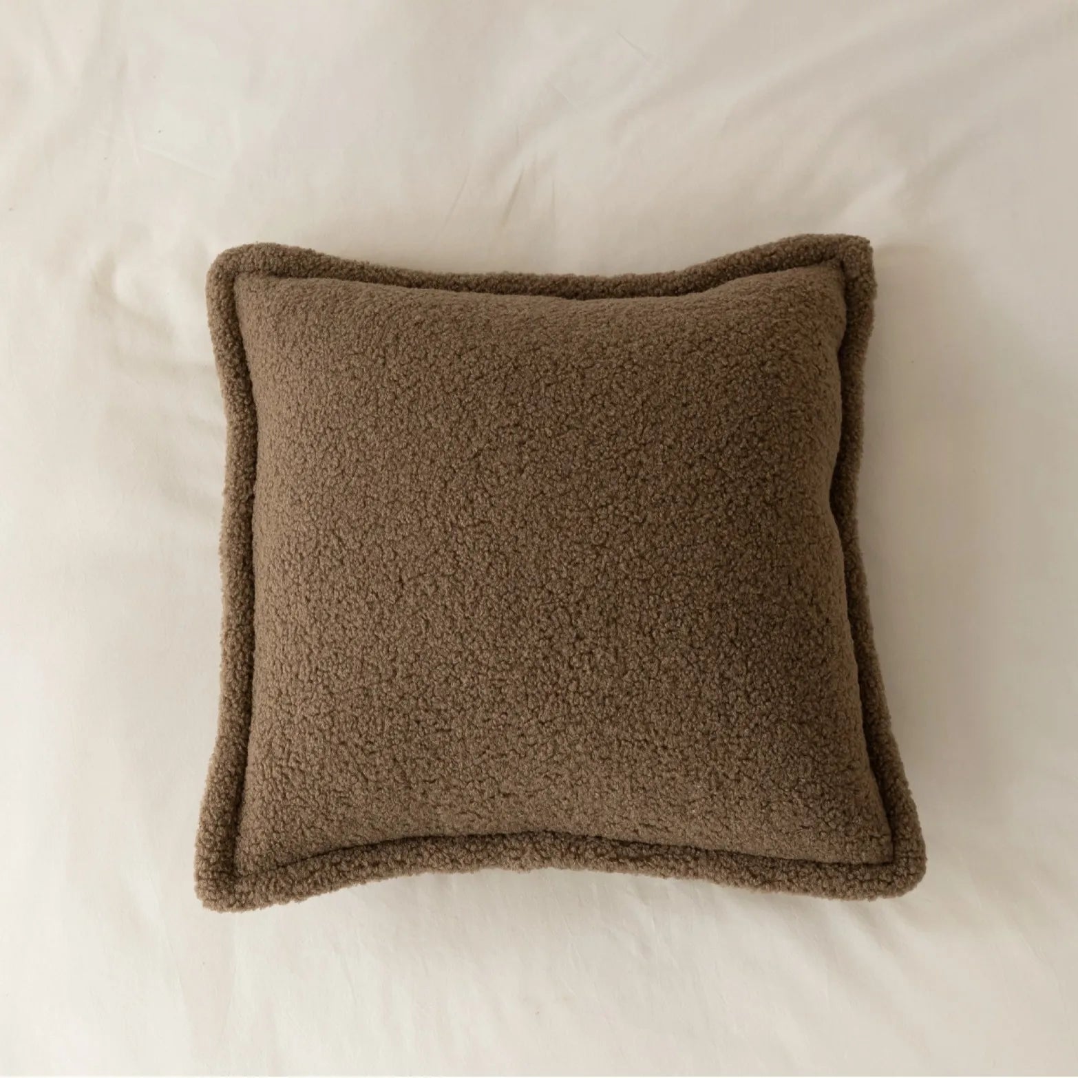Coussins velours luxe - brun