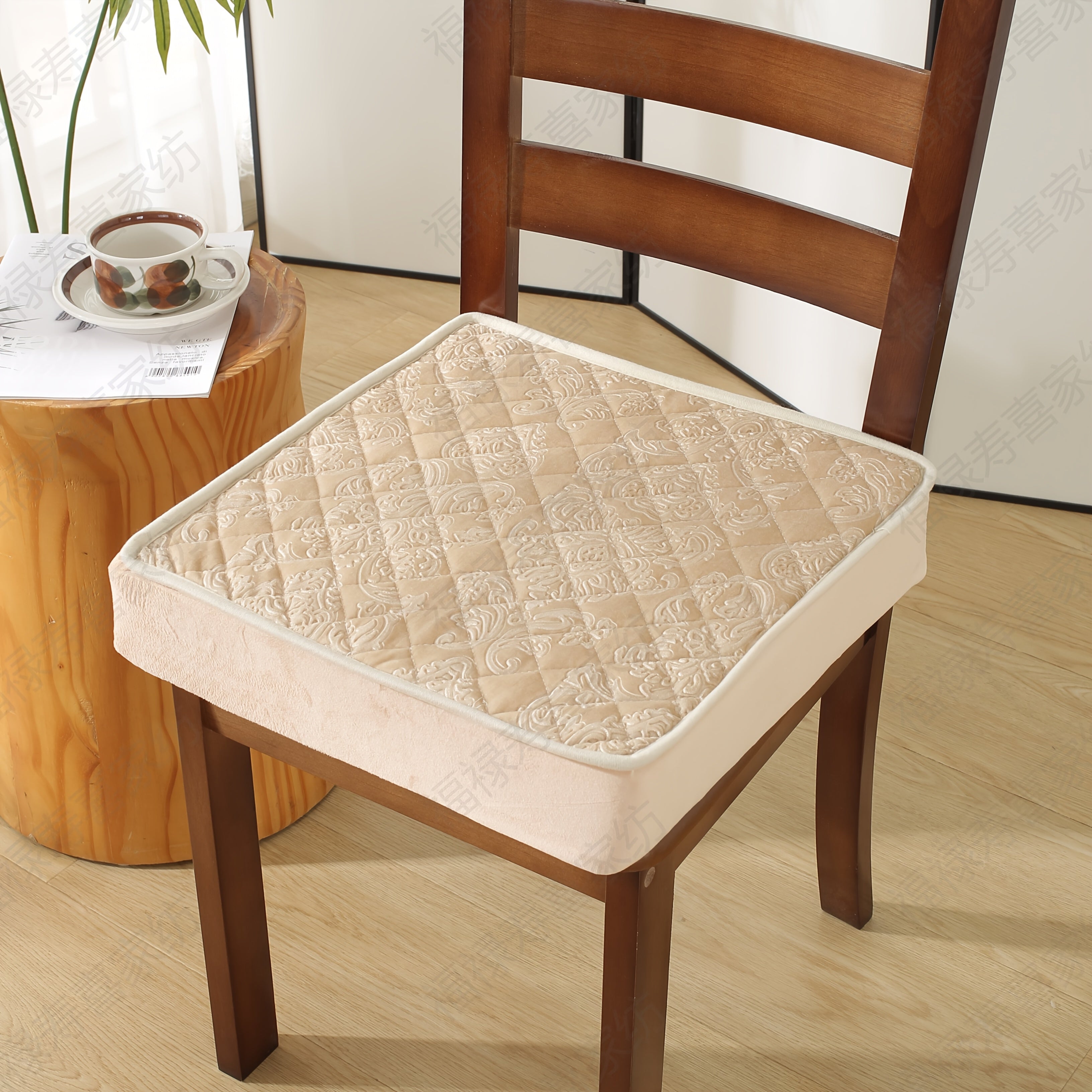 Coussin de chaises épais - beige / 40x40cm