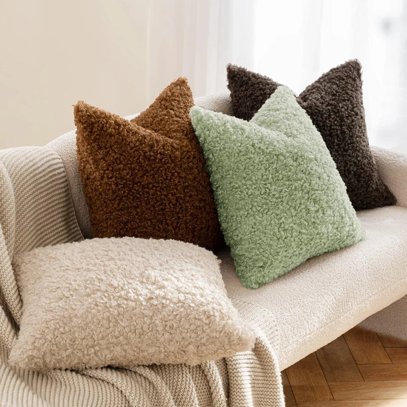 Housse coussin polaire