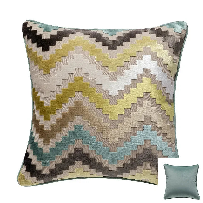 Housse de coussin 60x60 velours - brun clair