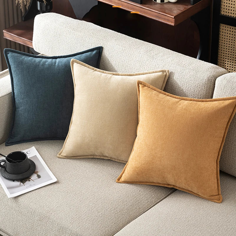 Housse de coussin beige