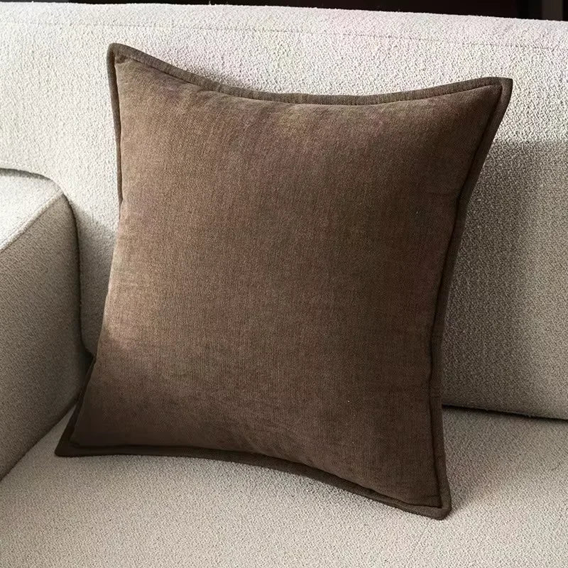 Housse de coussin brun - brun foncé / 40x40cm