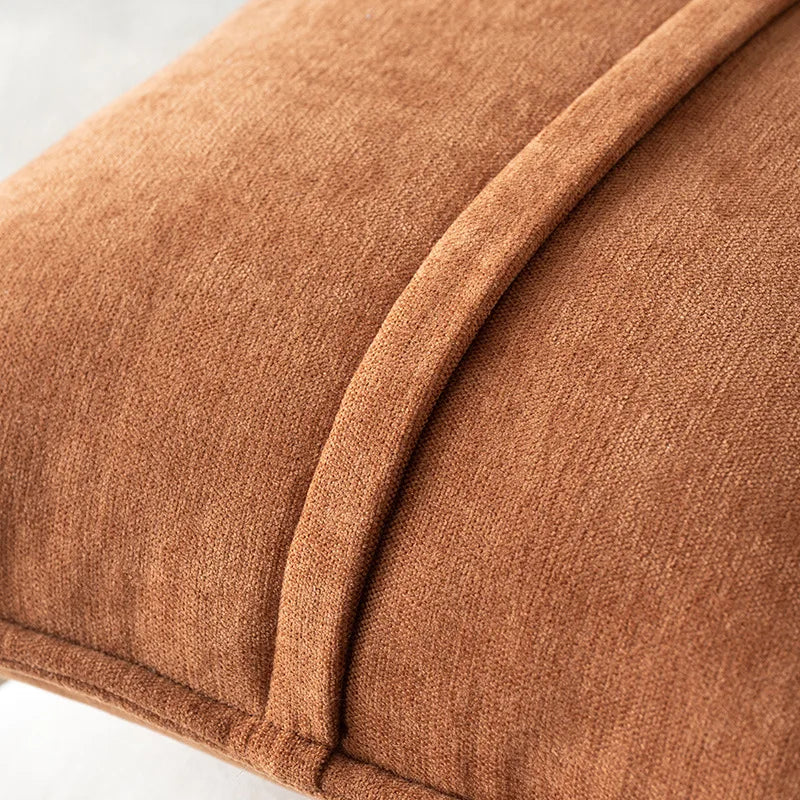 Housse de coussin brun