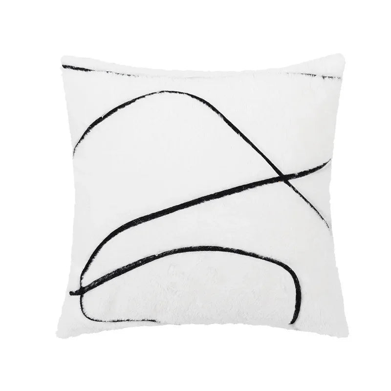 Housse de coussin canapé - blanc