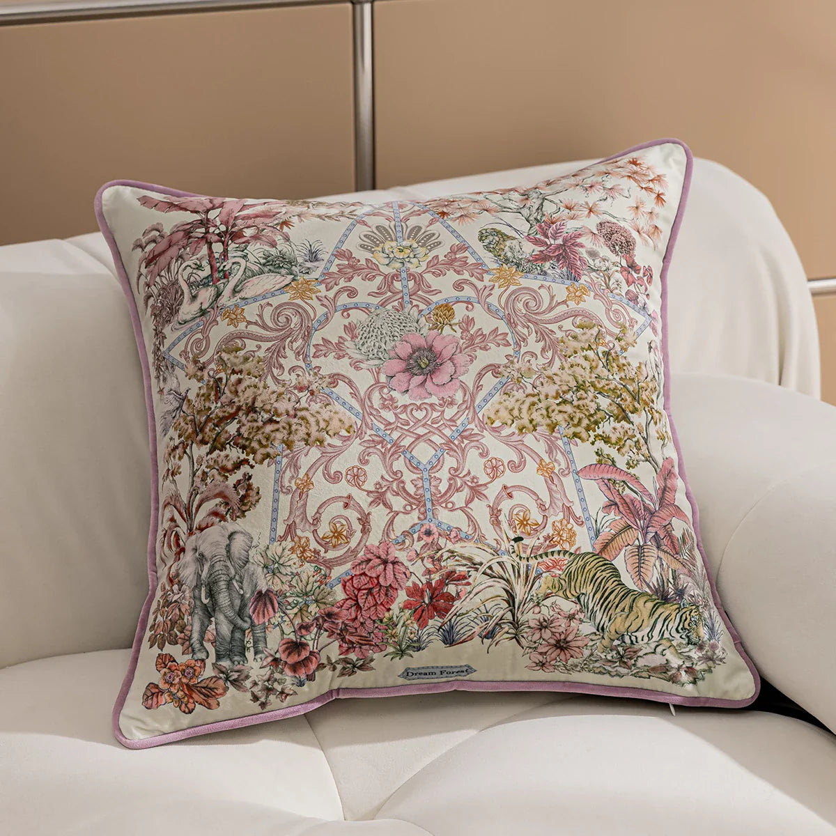 Housse de coussin en velours