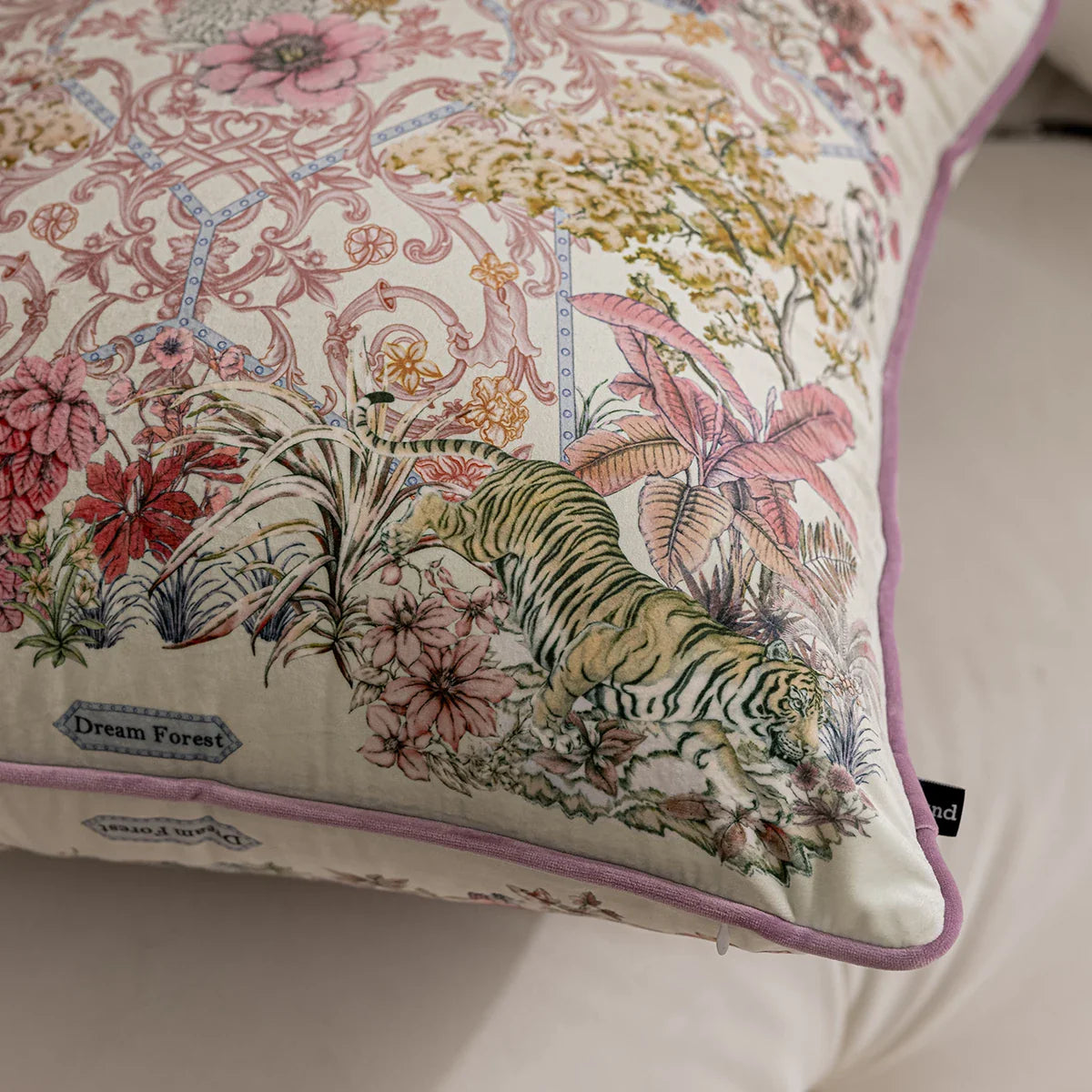 Housse de coussin en velours