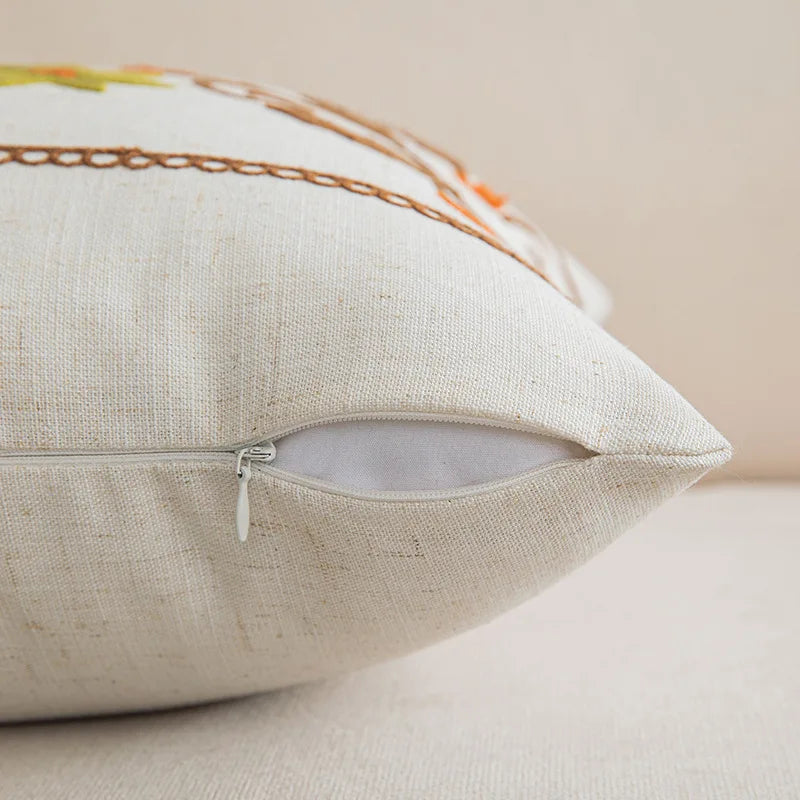 Housse de coussin floral