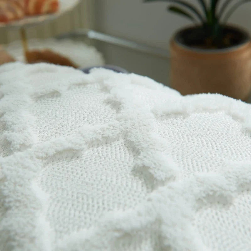 Housse de coussin laine