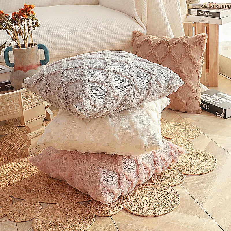 Housse de coussin laine