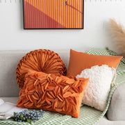 Housse de coussin orange