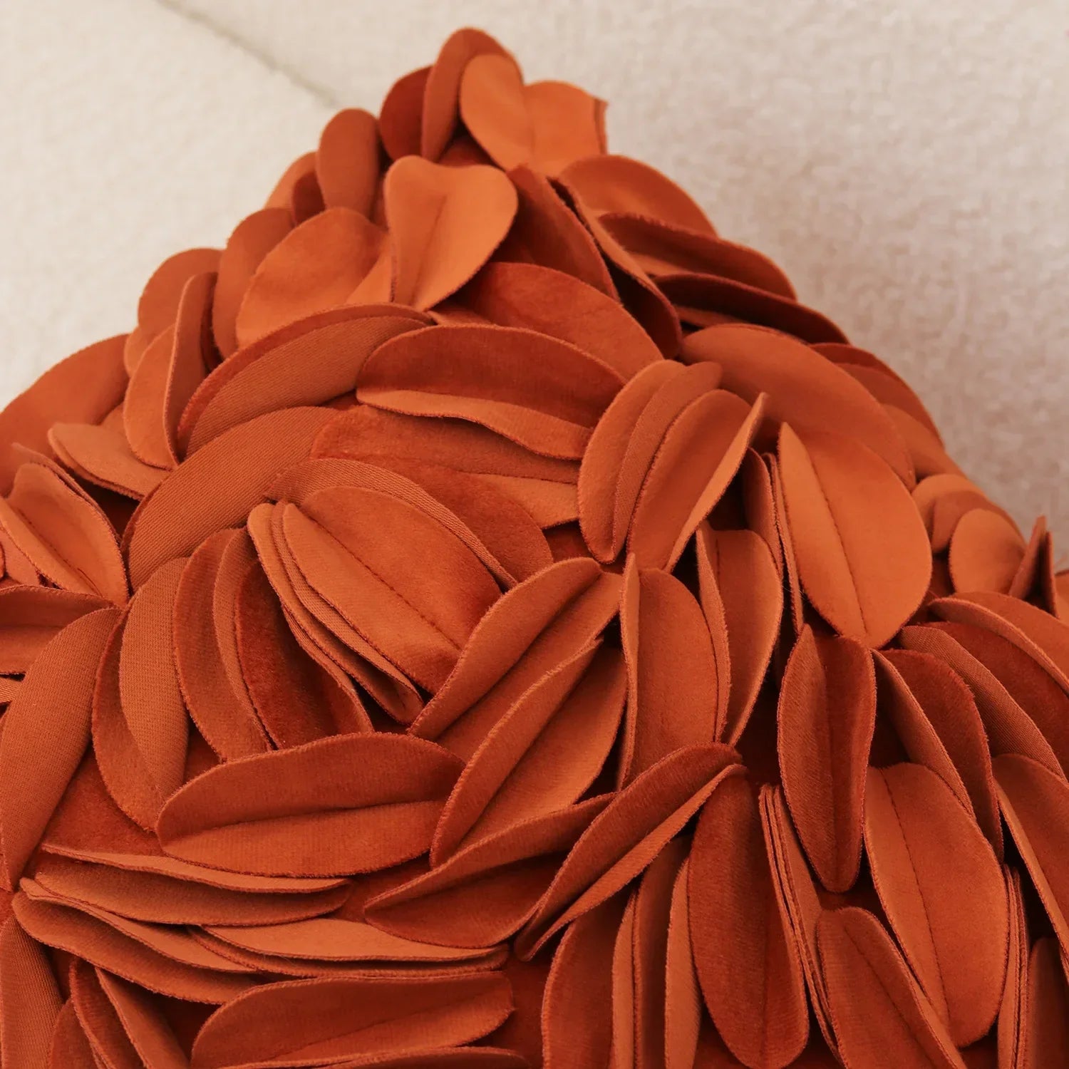 Housse de coussin orange