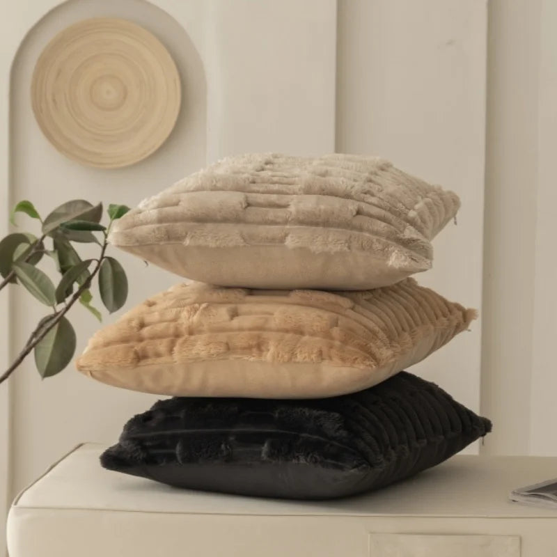 Housse de coussin polaire