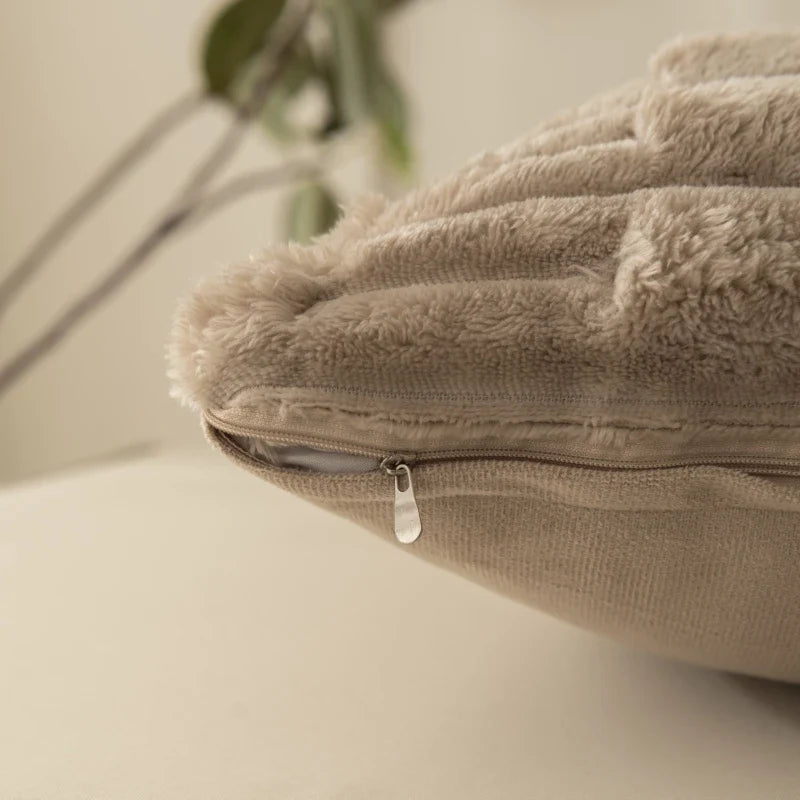 Housse de coussin polaire