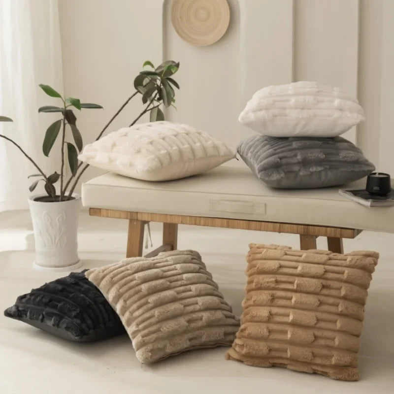 Housse de coussin polaire
