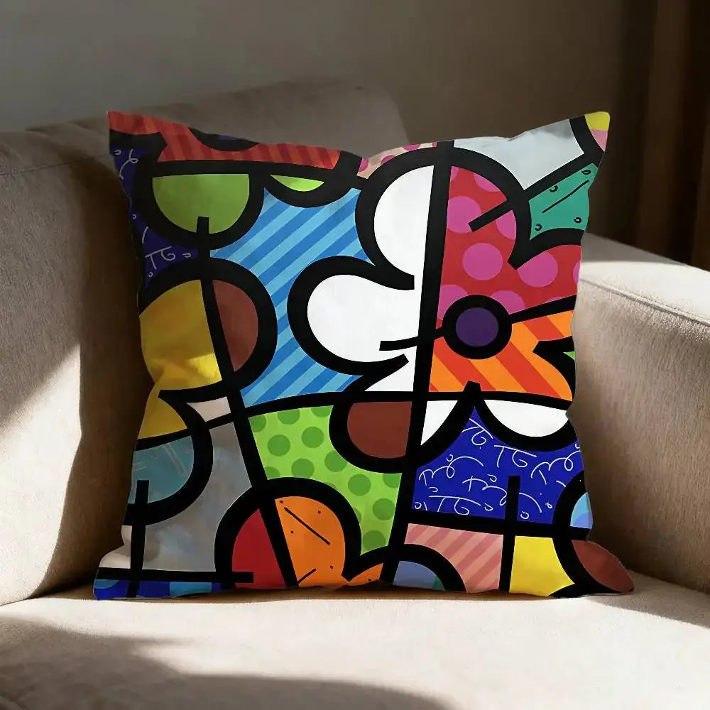 Housse de coussin pop art - 1