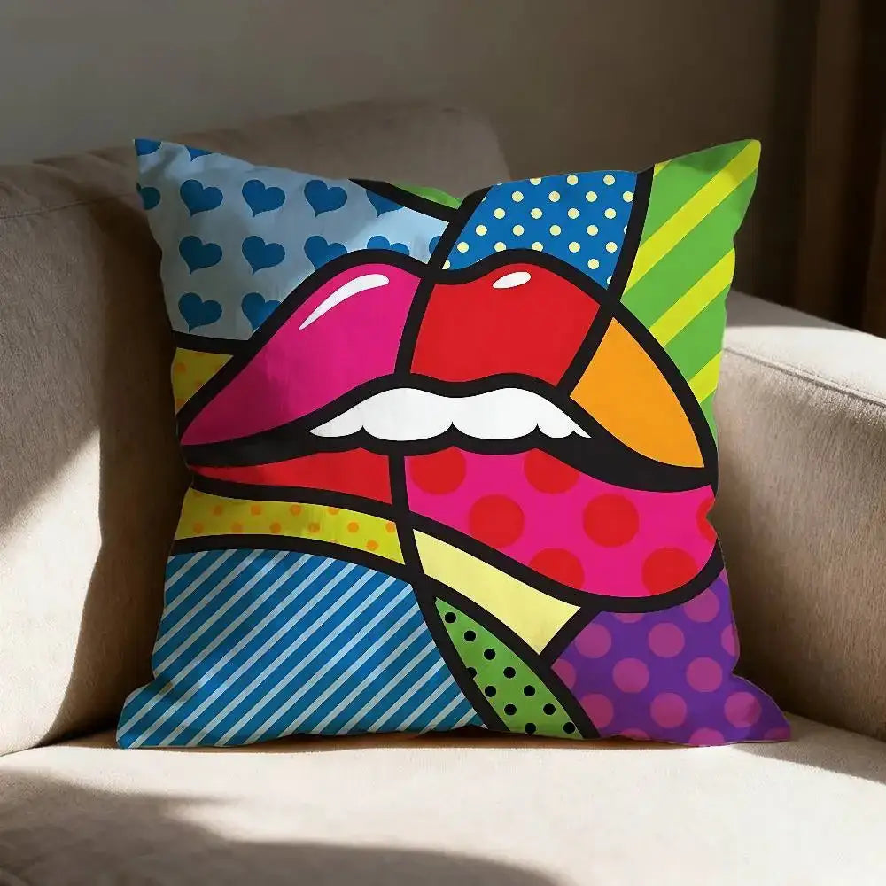 Housse de coussin pop art - 10