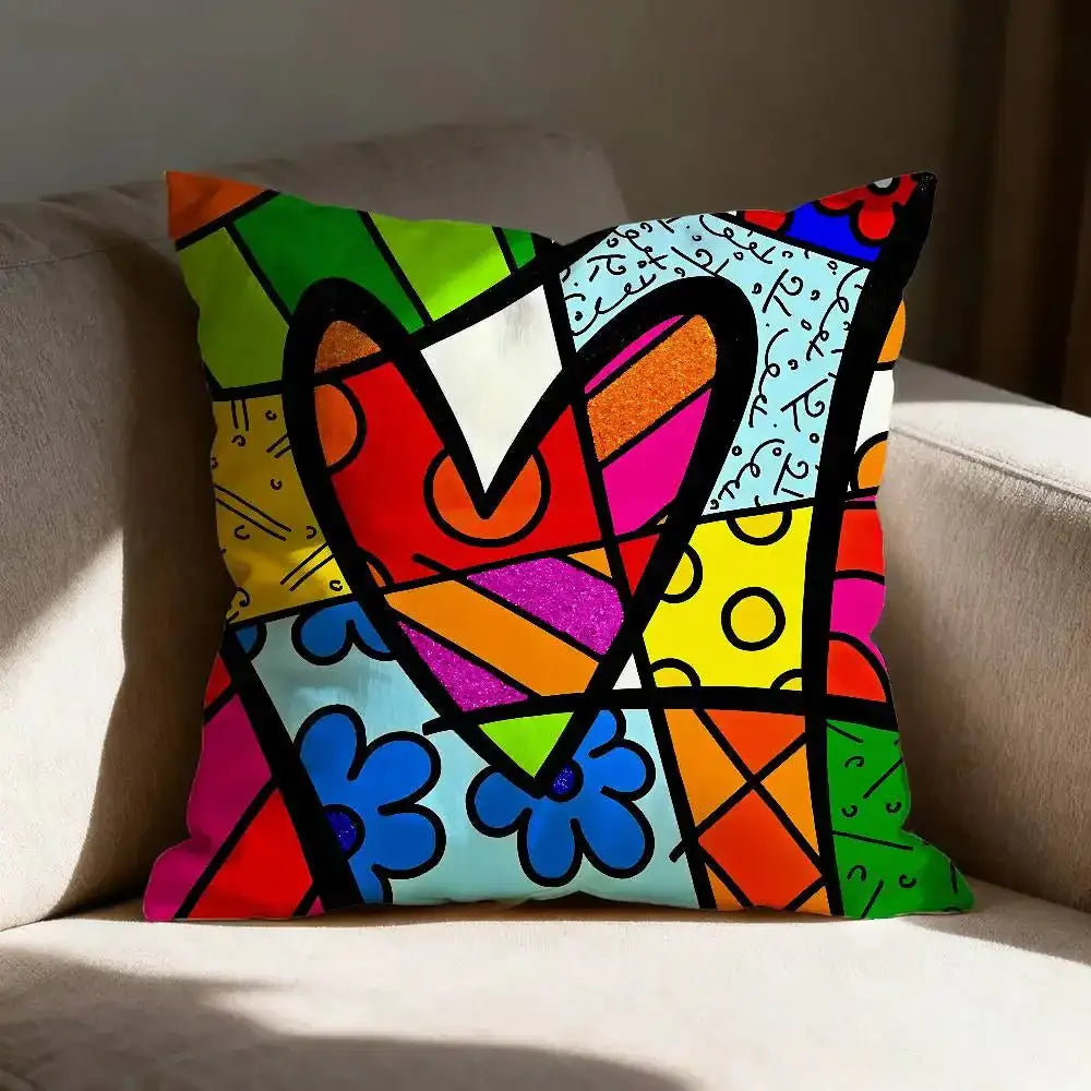 Housse de coussin pop art - 3