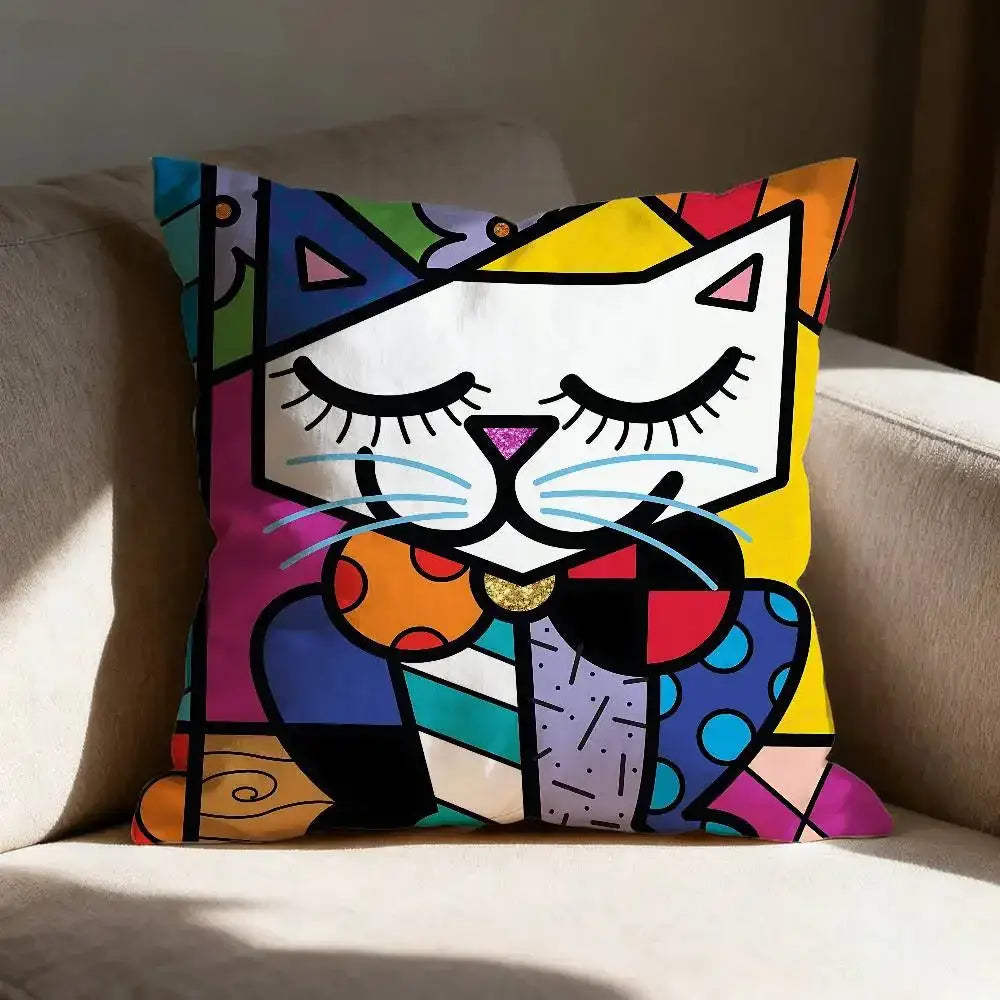 Housse de coussin pop art - 4