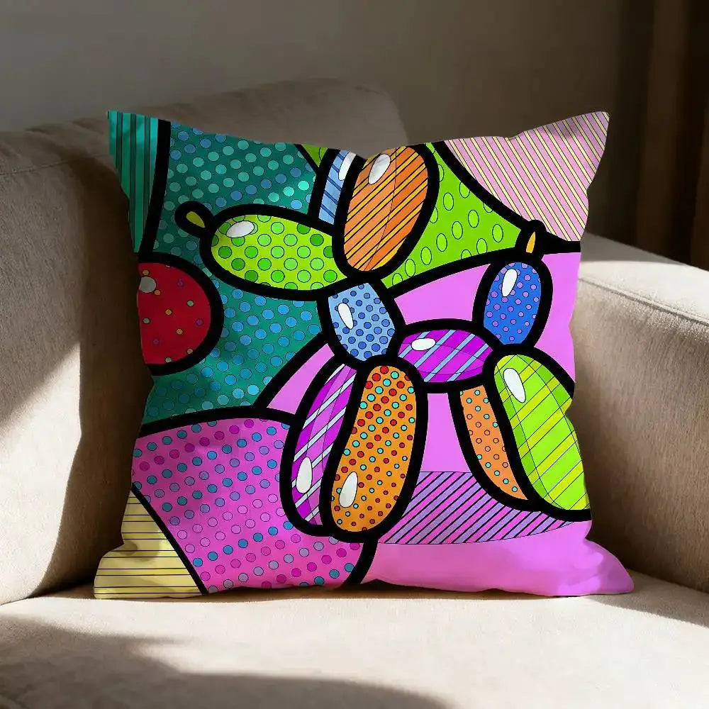 Housse de coussin pop art - 5