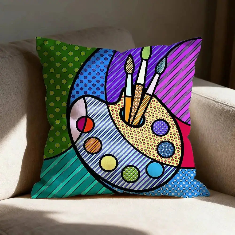 Housse de coussin pop art - 6