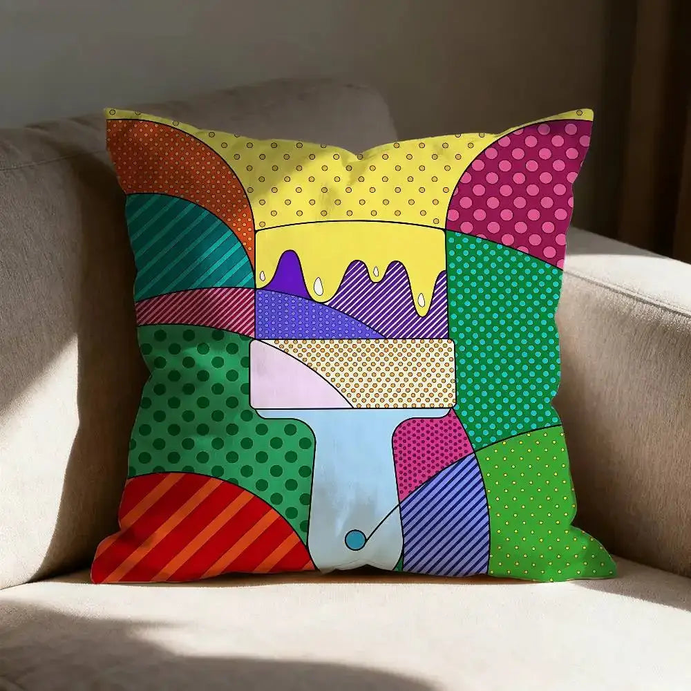 Housse de coussin pop art - 7