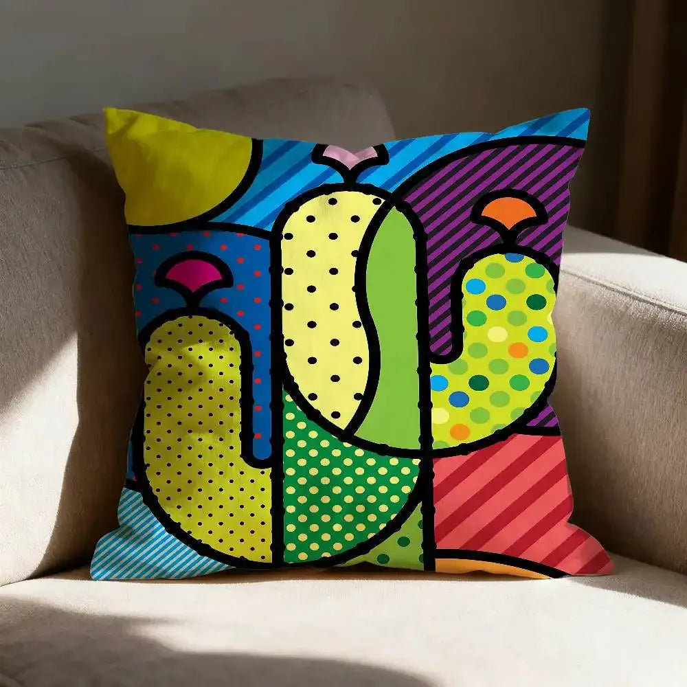 Housse de coussin pop art - 8