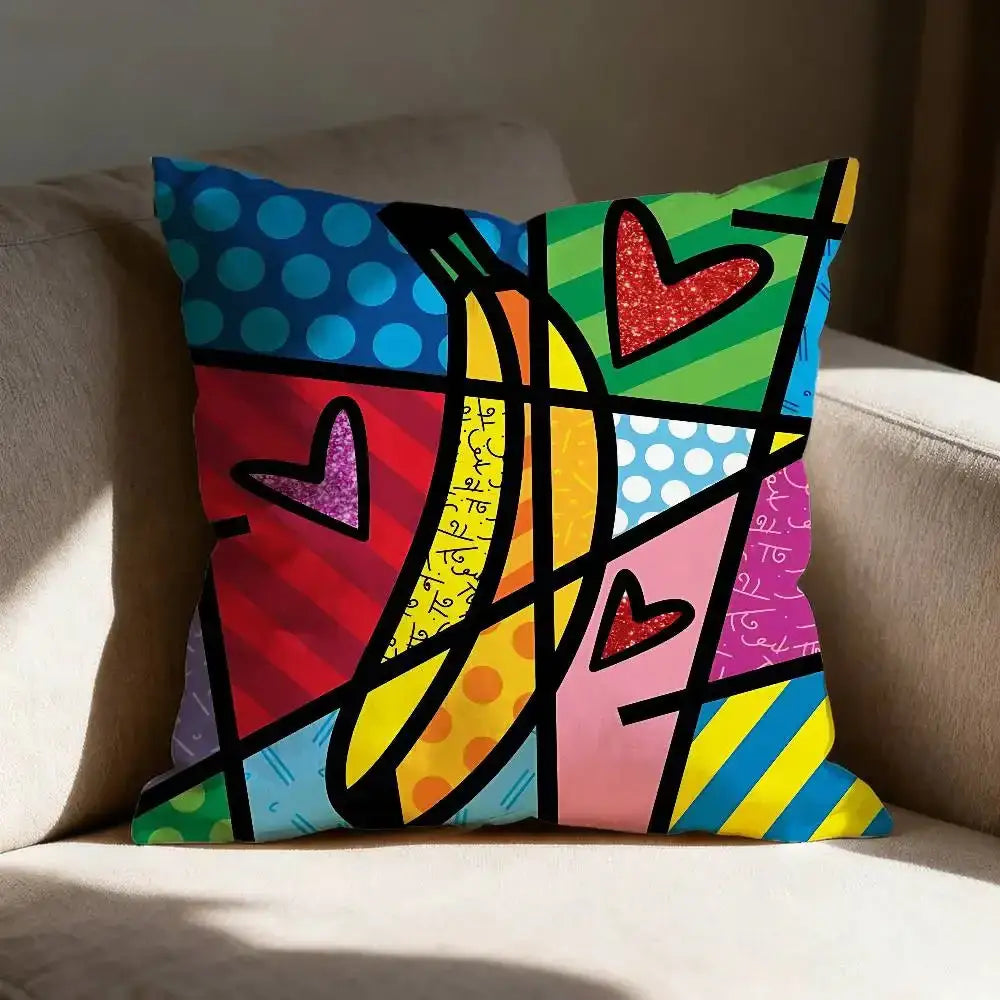Housse de coussin pop art - 9