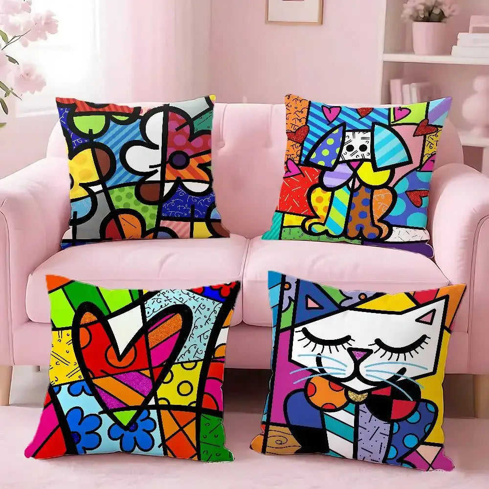 Housse de coussin pop art