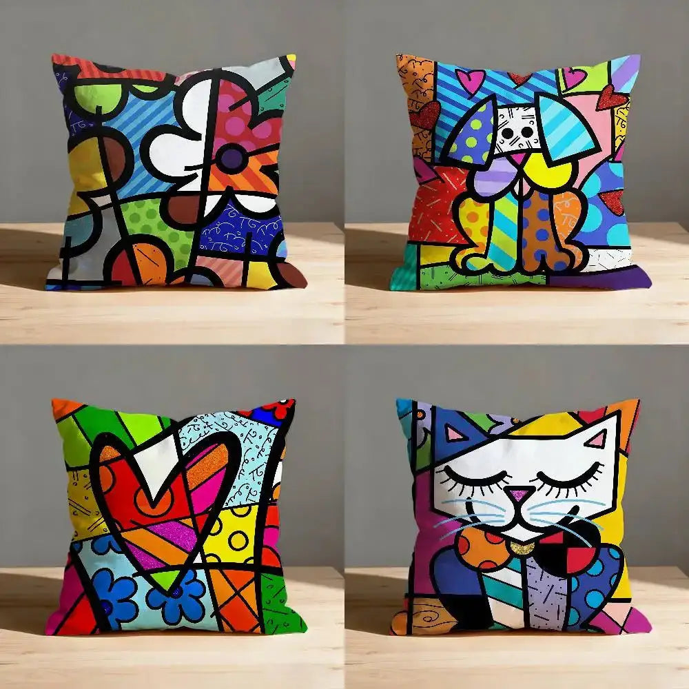 Housse de coussin pop art