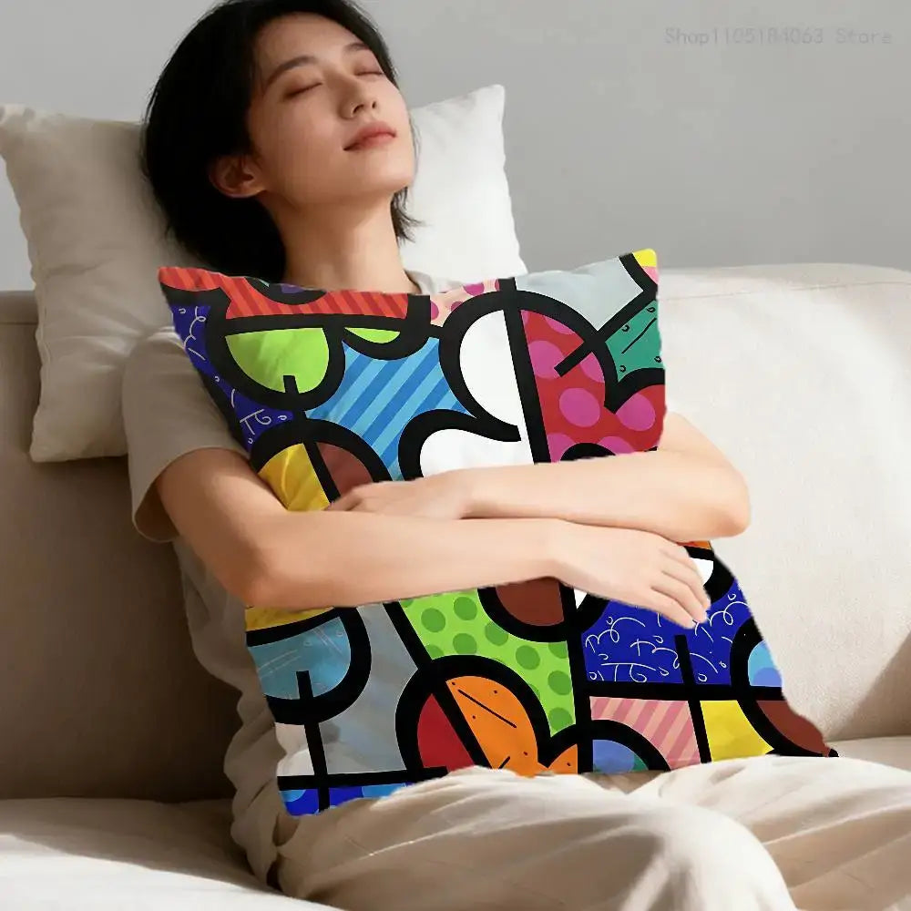 Housse de coussin pop art