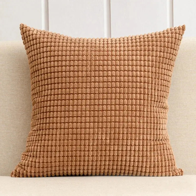 Housse de coussin pour canapé - brun clair