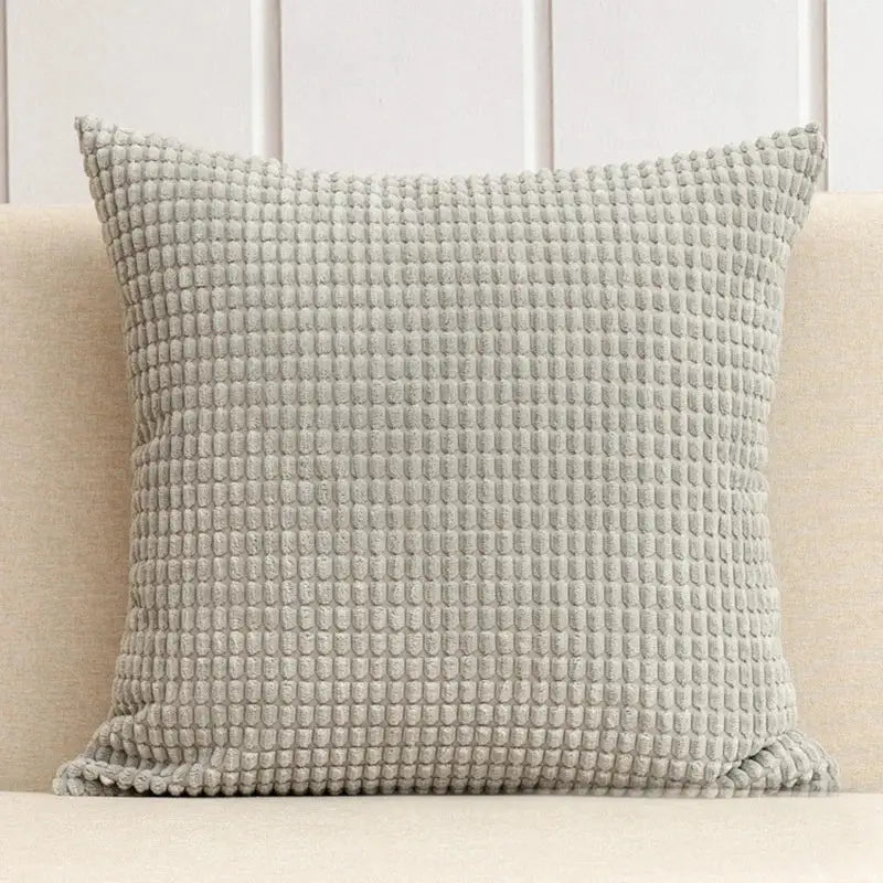 Housse de coussin pour canapé - gris clair