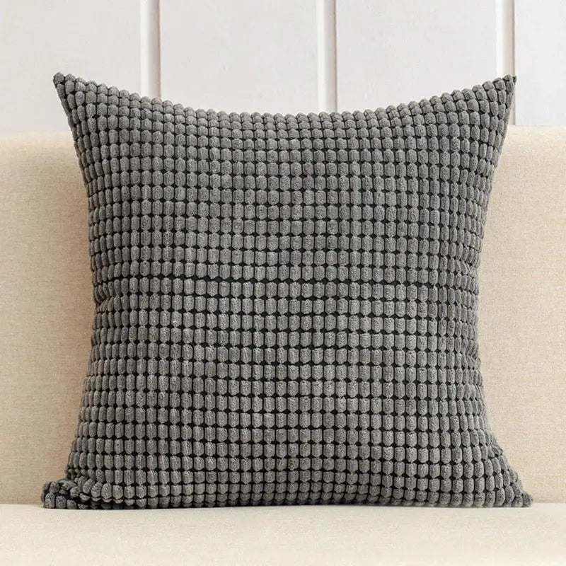Housse de coussin pour canapé - gris foncé