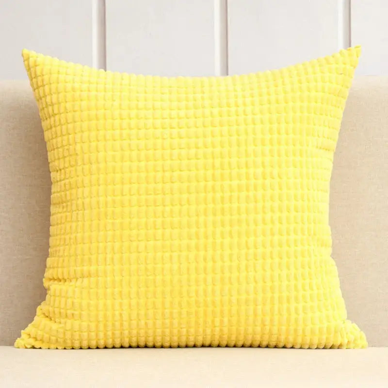 Housse de coussin pour canapé - jaune