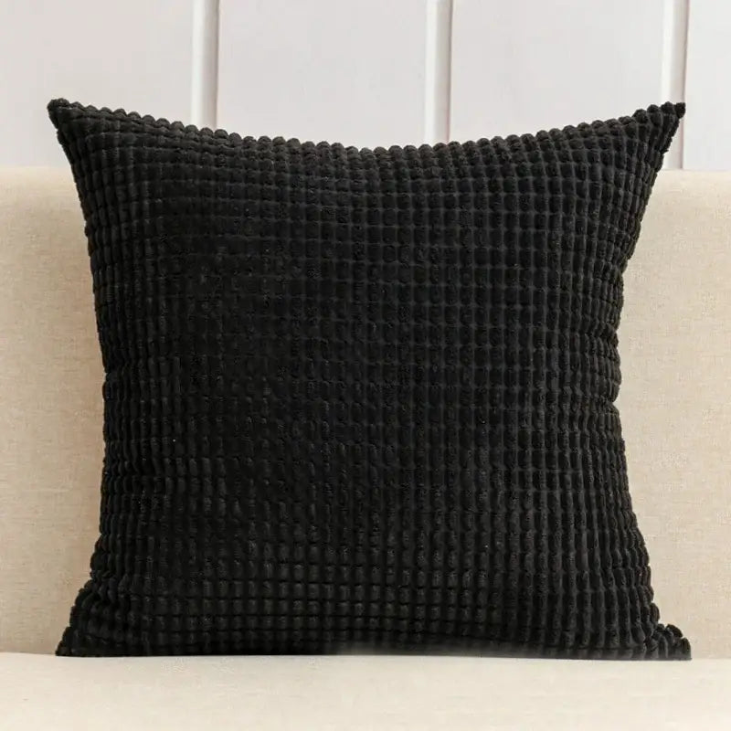 Housse de coussin pour canapé - noir