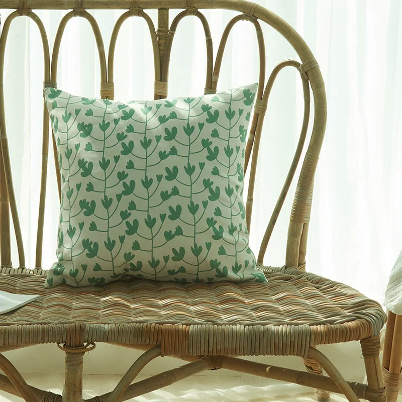 Housse de coussin vert sauge - 2