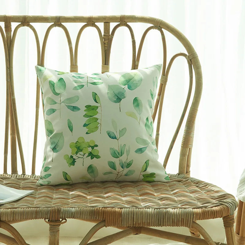 Housse de coussin vert sauge - 4
