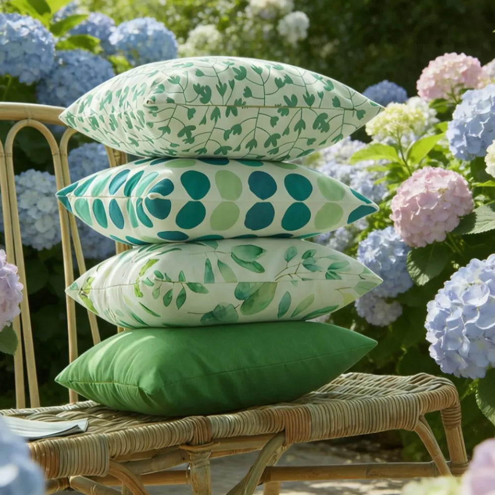 Housse de coussin vert sauge