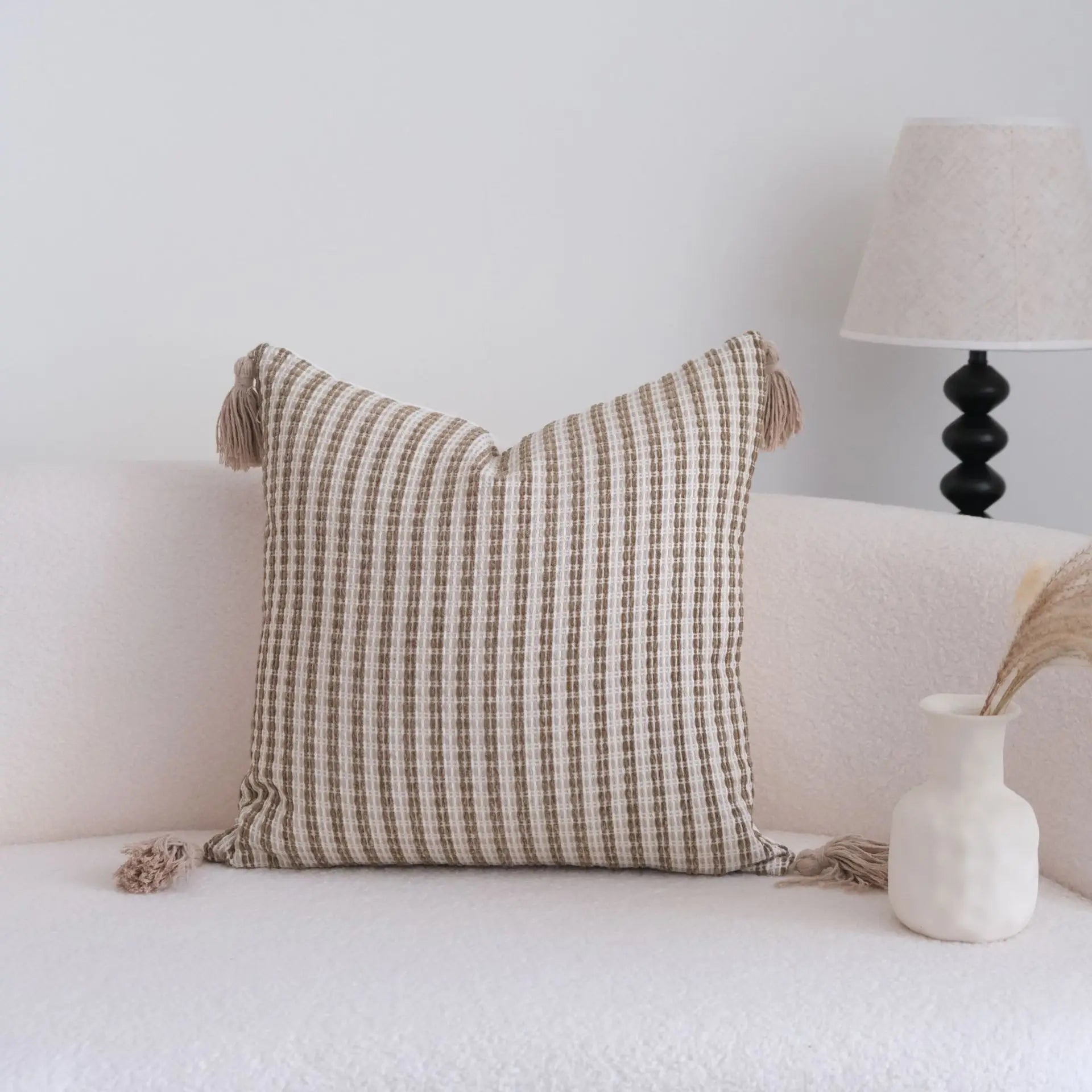 Housse de coussin vintage - marron / 30x50cm