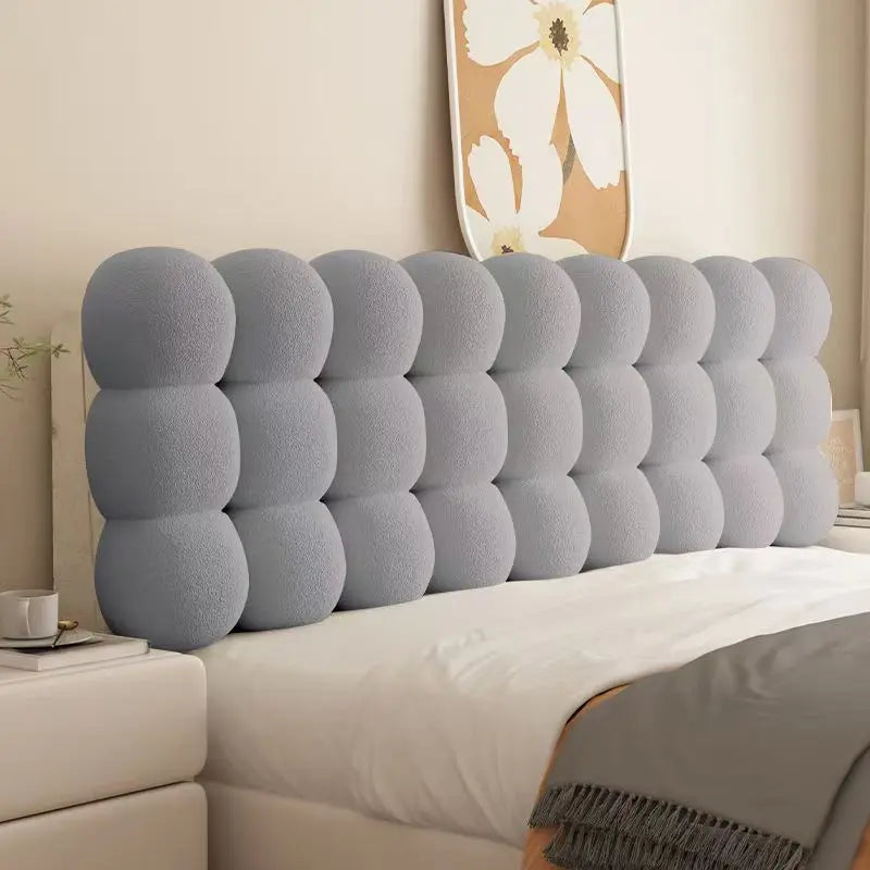 Tête de lit coussin géant - 90x60x10cm / gris